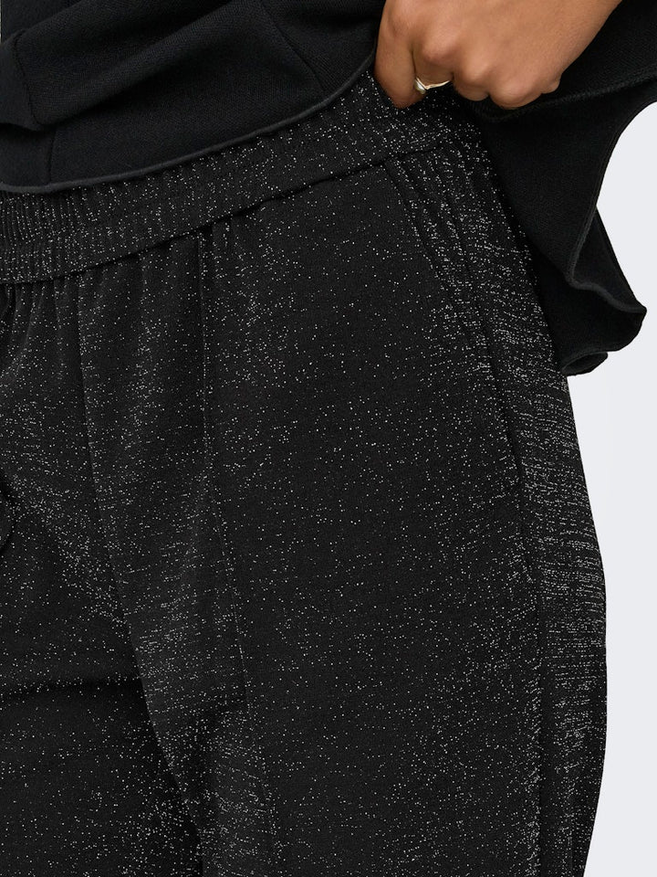 Onlpoptrash-suki Alya Life Glitter Pnt - Zwart