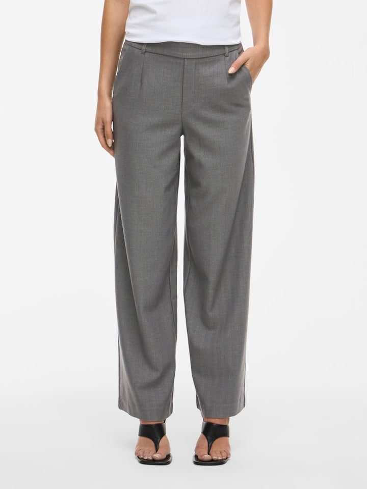 Vivarone Pattern Hw Wide Pant - Noos - Grijs Melee