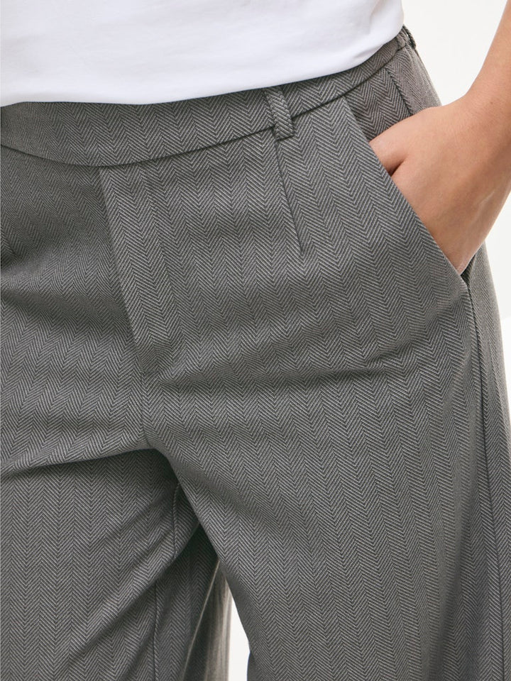 Vivarone Pattern Hw Wide Pant - Noos - Grijs Melee