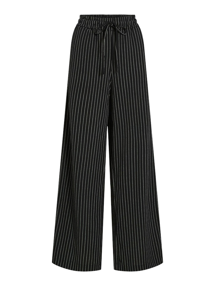 Viclua Hw Striped Pants - Zwart Dessin