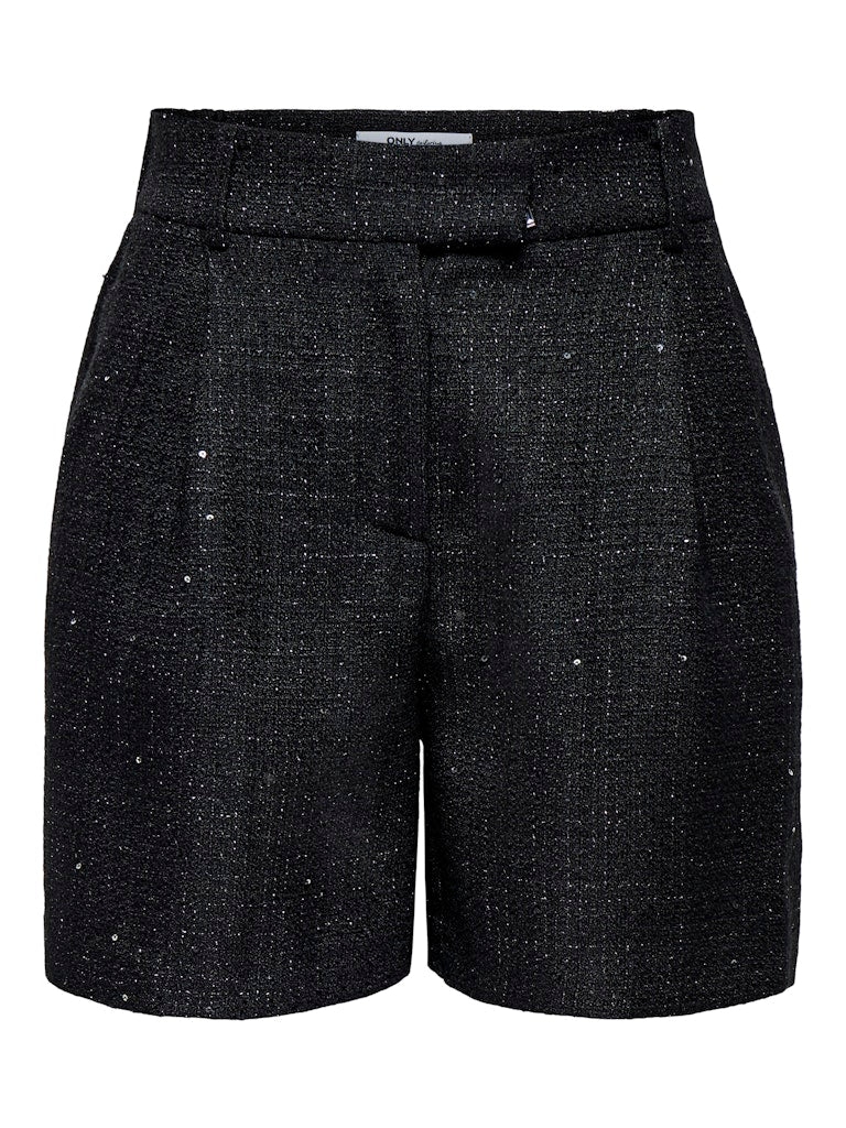 Onlinda Life Hw Sequin Boucle Shorts Tlr - Zwart – nummerzestien