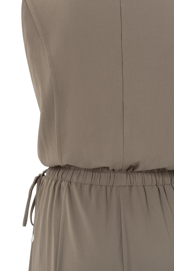 Sleeveless Jumpsuit With Cord - Taupe