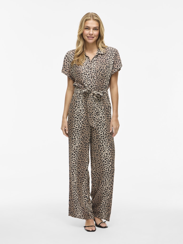 Violine Ss Jumpsuit - Bruin Dessin
