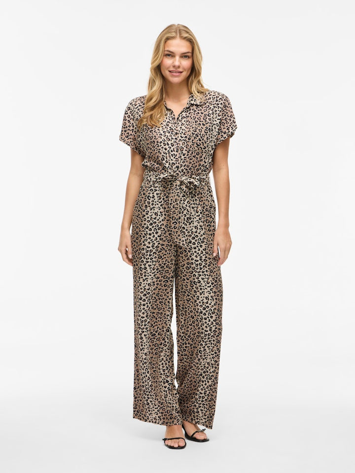 Violine Ss Jumpsuit - Bruin Dessin