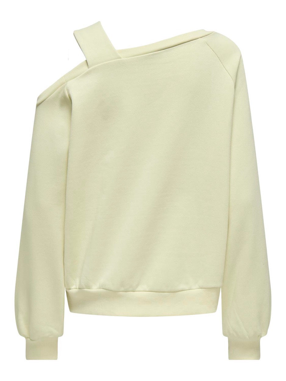 Onllari L/s Shoulder Detail Swt - Ecru