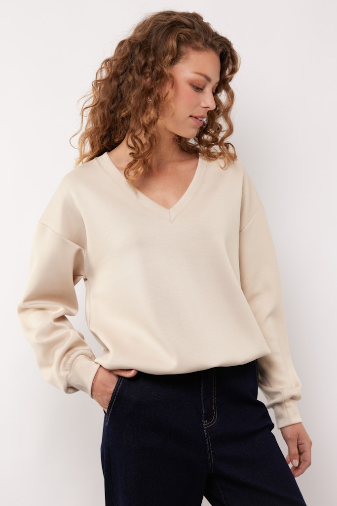 Salma Sweater##1; 014 Sand - Beige