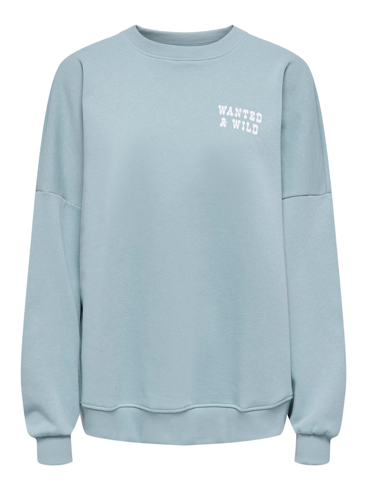 Onlstina L/s Lovely O-neck Box Swt - Lichtblauw