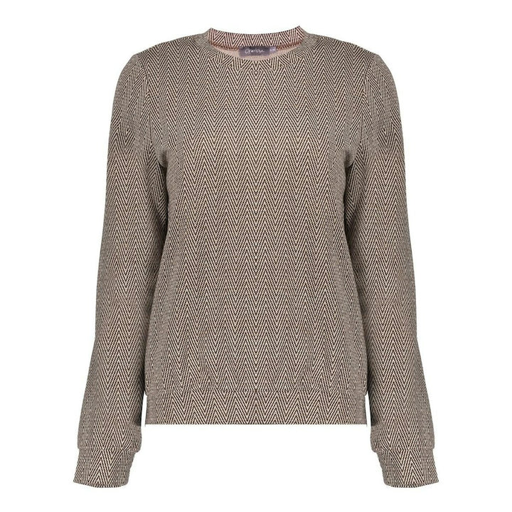 Top Jacquard - Bruin Dessin