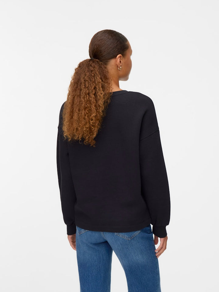 Vmfatilda L/s Sweatshirt Jrs Btq - Zwart