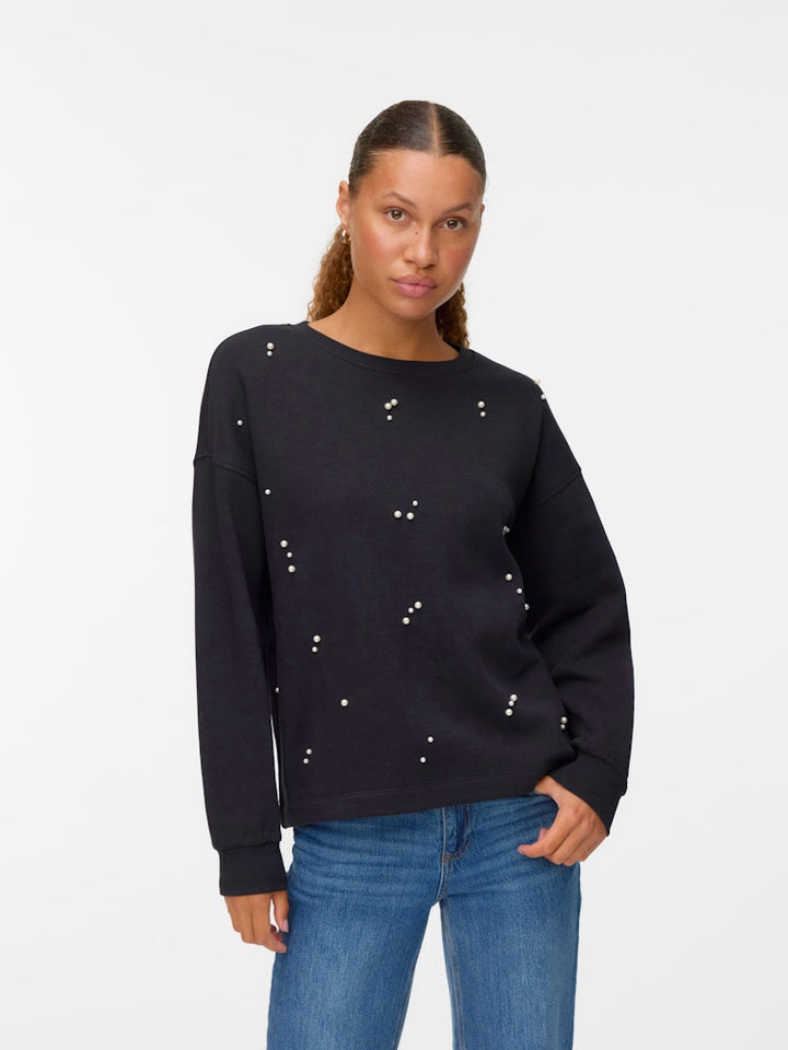 Vmfatilda L/s Sweatshirt Jrs Btq - Zwart