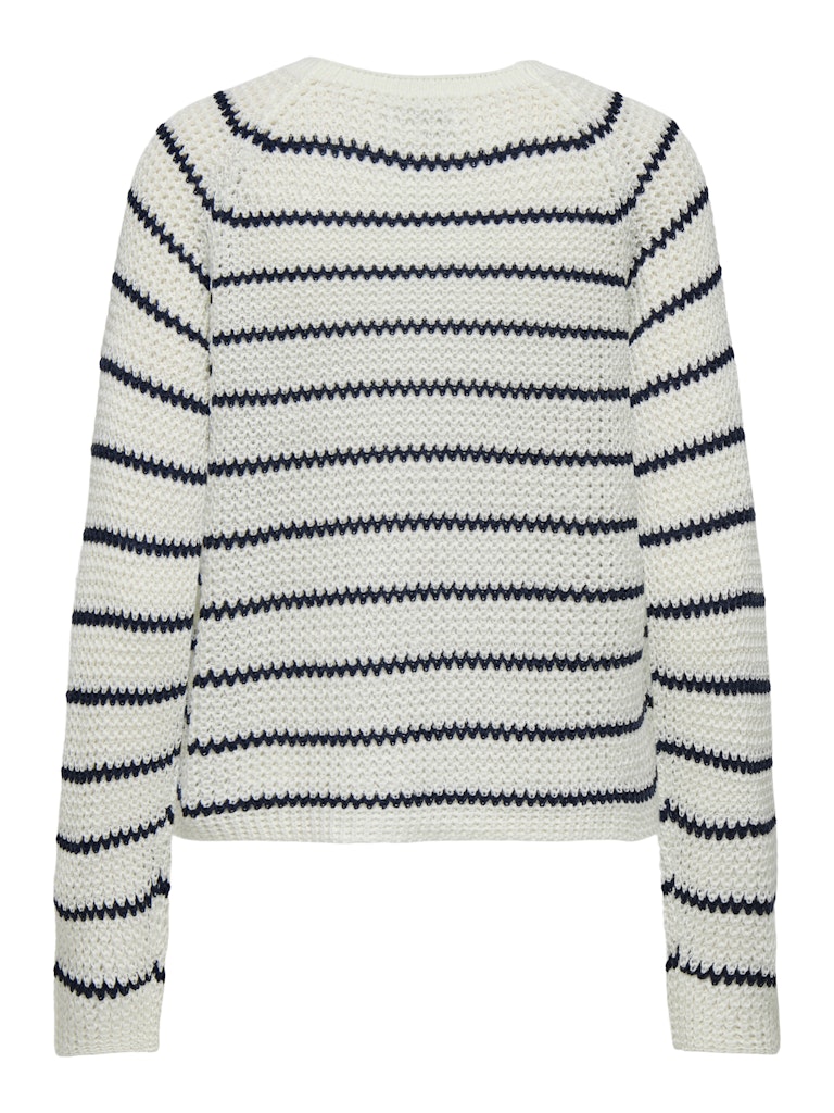 Jdyellen L/s Oneck Raglan Pullover Knt - Wit Dessin