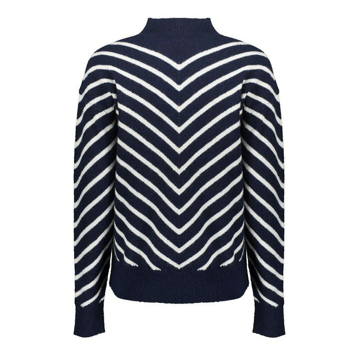 Pull Stripes Turtleneck - Blauw Dessin