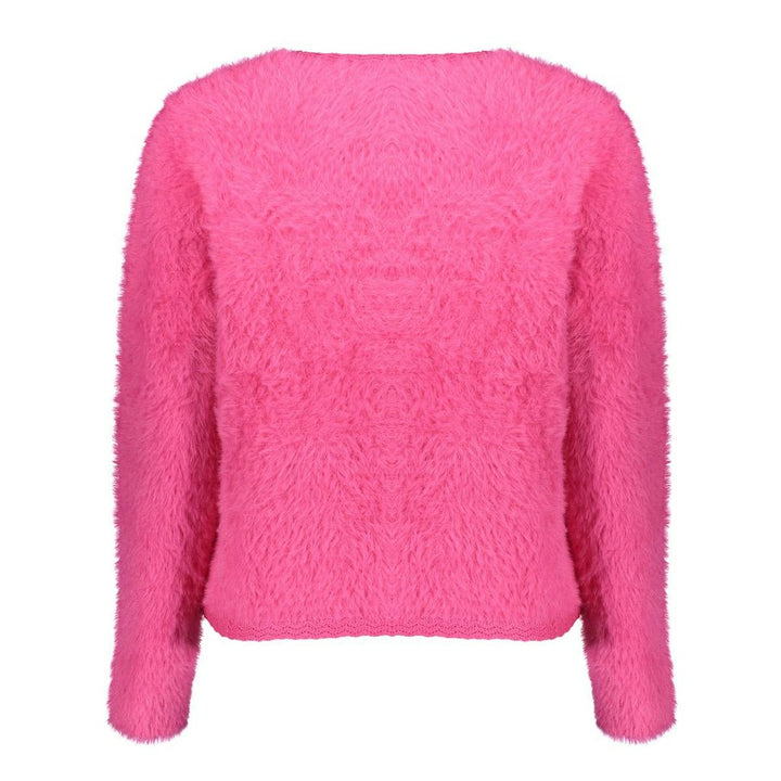 Cardigan Hairy - Neon Roze