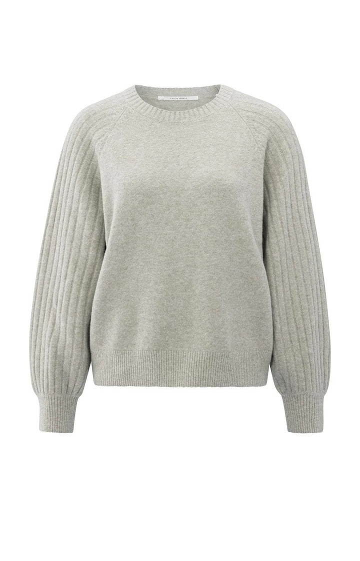 Rib Mixed Sweater Ls - Bruin Melee