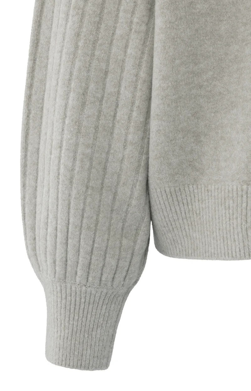 Rib Mixed Sweater Ls - Bruin Melee