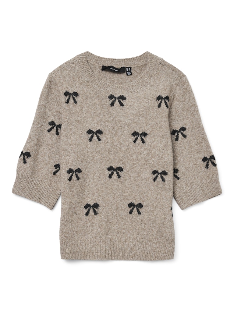Vmdoffy Intarsia 2/4 O-nk Pullov Ga Noos - Bruin Dessin