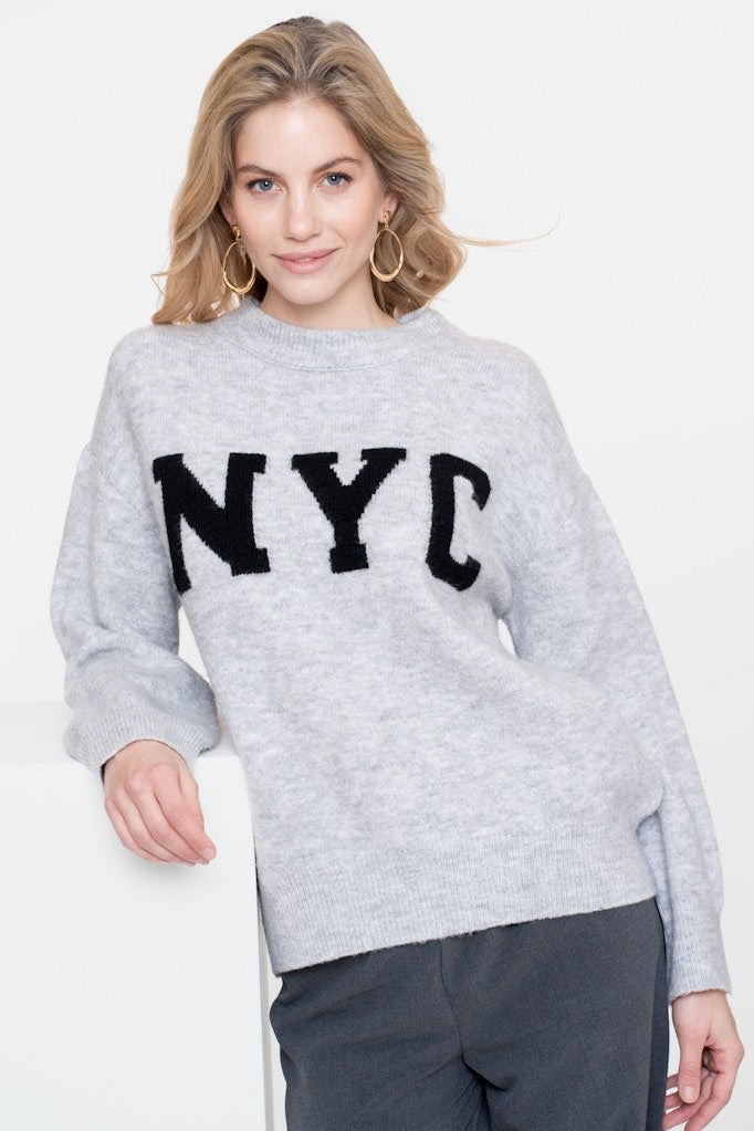 Pullover Nyc - Grijs Melee