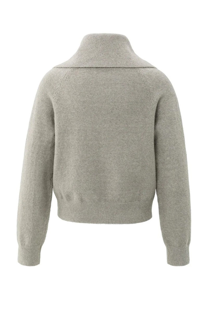 Cardigan With Zipper And Wide - Bruin Melee