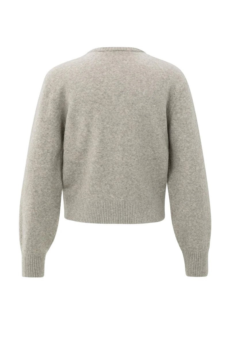 Cardigan With Detachable Woven - Bruin Melee