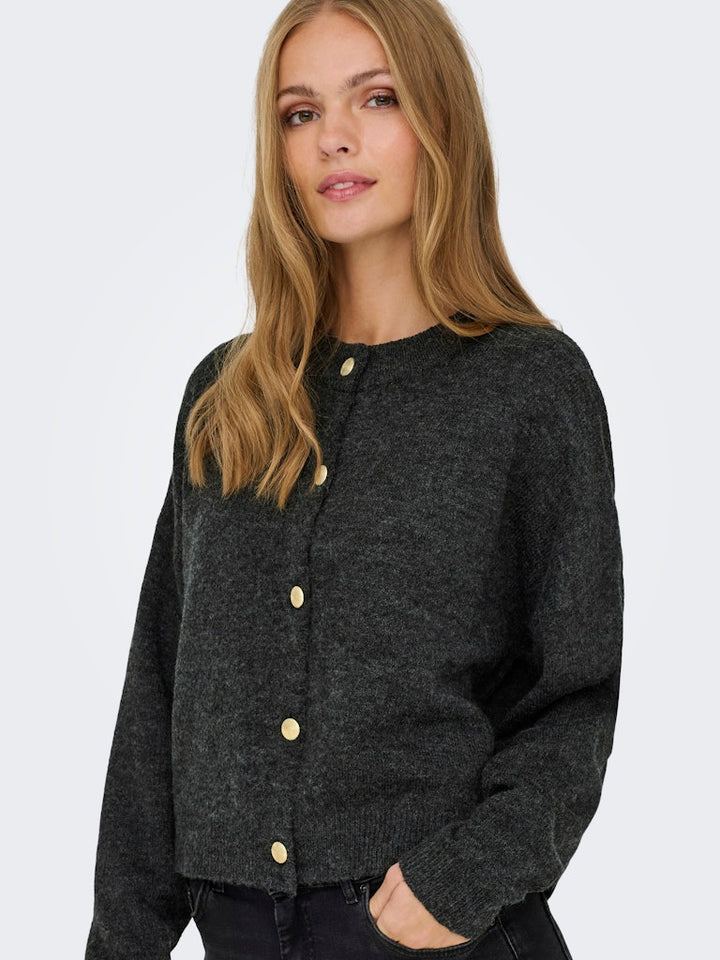 Jdydebbie L/s O-neck Cardigan Knt - Grijs Melee