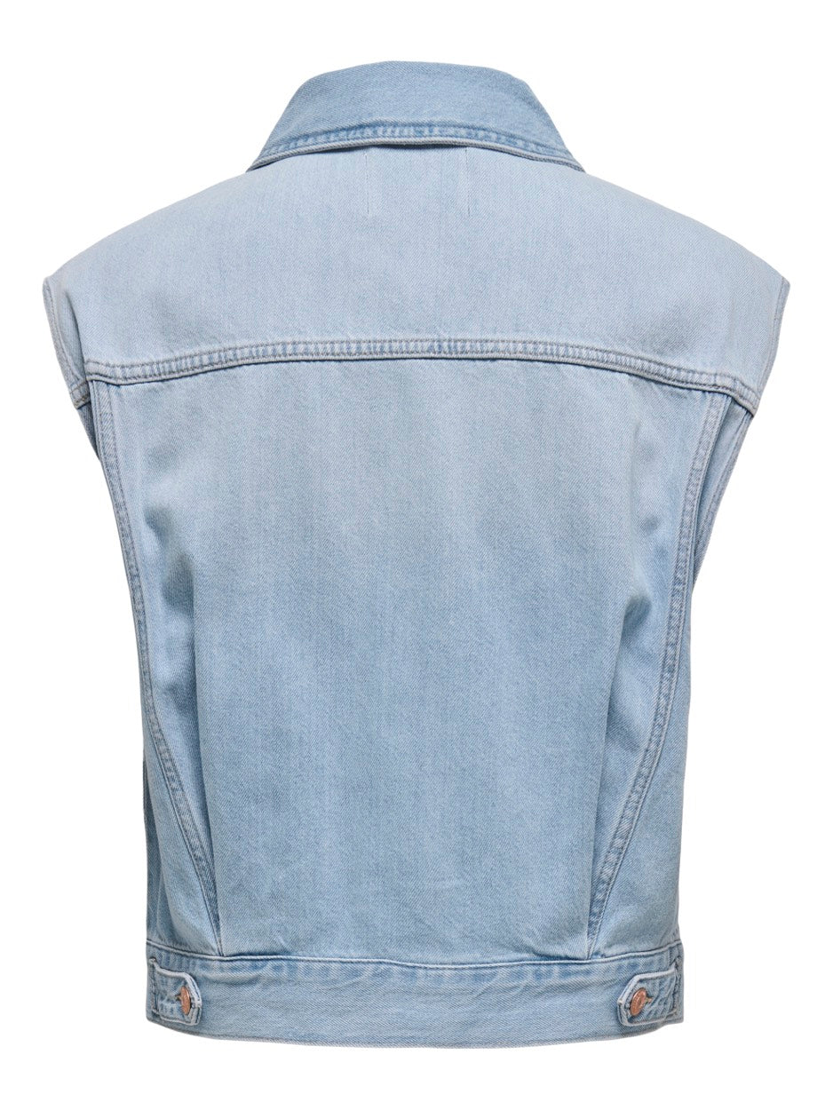 Onlrobyn S/l Dnm Vest Pim Oy - Blue Denim