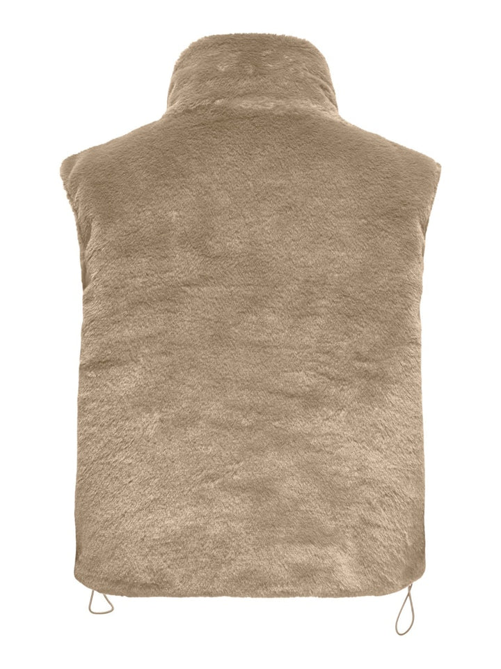 Onldana Life Faux Fur Waistcoat Cc Otw - Zand