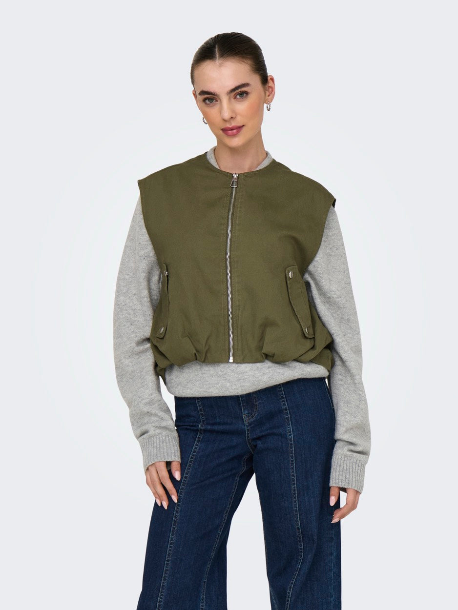 Onlstine Waistcoat - Army