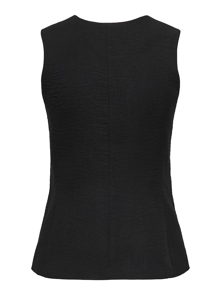 Jdyriver S/l Waistcoat Wvn Tlr - Zwart