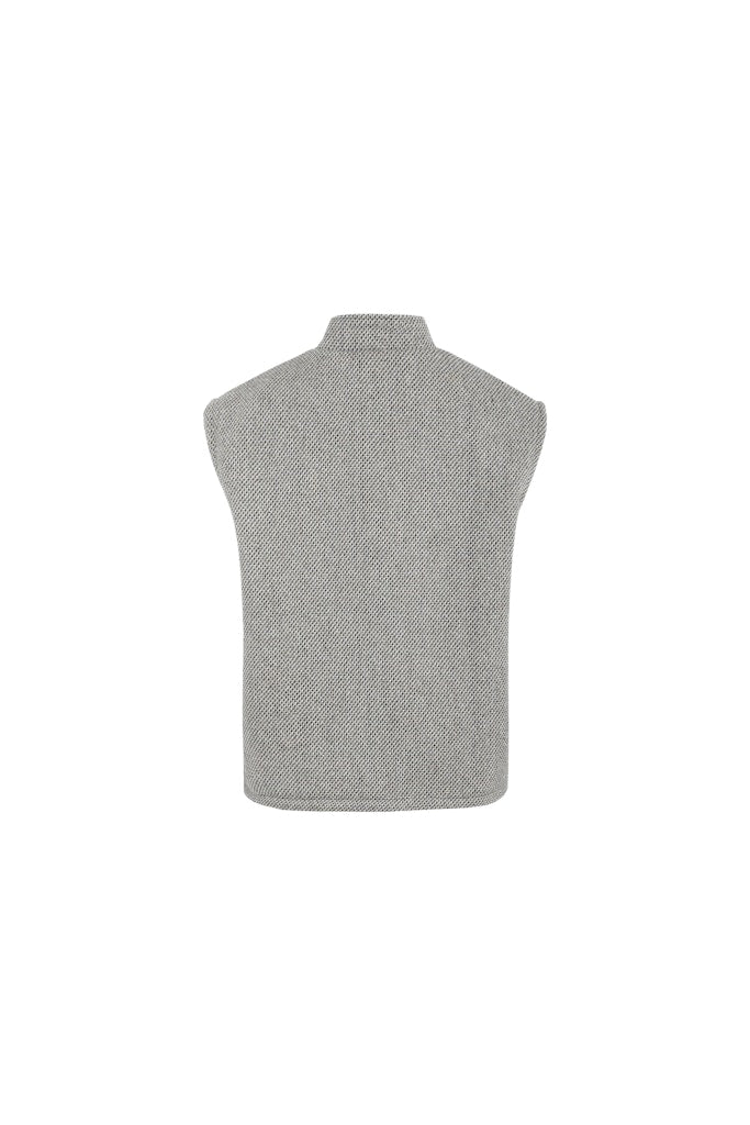 Kamala Gilet##3; 001757 Black/oli - Zwart Dessin