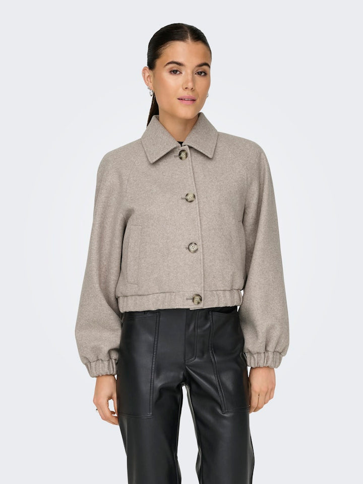 Onlnancy Life Collar Jacket Cc Otw - Zand