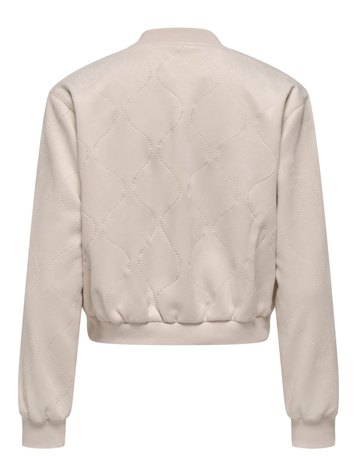 Onldawny Life Faux Suede Bomber Cc Pnt - Beige