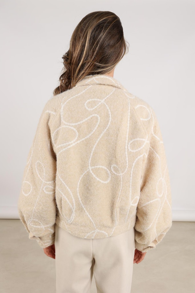 Milou Jacket - Ecru Dessin