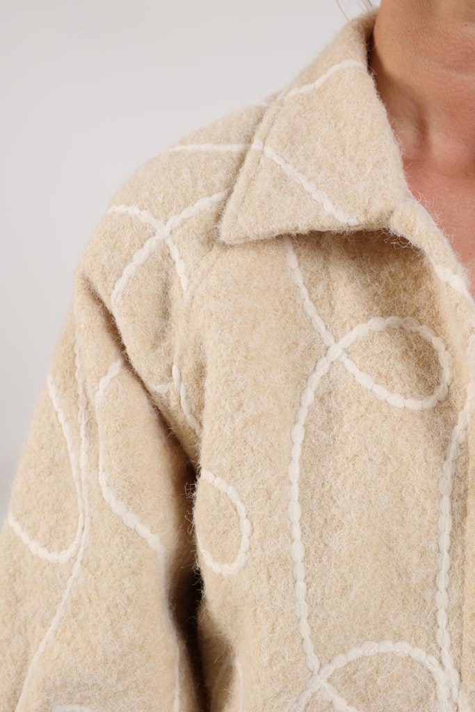 Milou Jacket - Ecru Dessin