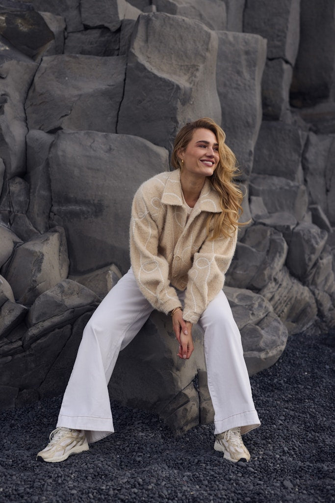 Milou Jacket - Ecru Dessin