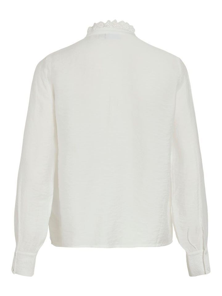 Vimalima L/s Frill Shirt/pb - Wit