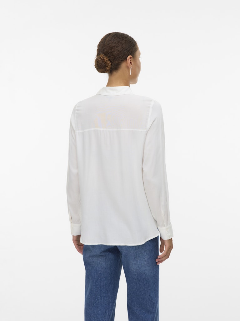Vmbumpy L/s Basic Shirt Wvn Ga Noos - Off-white