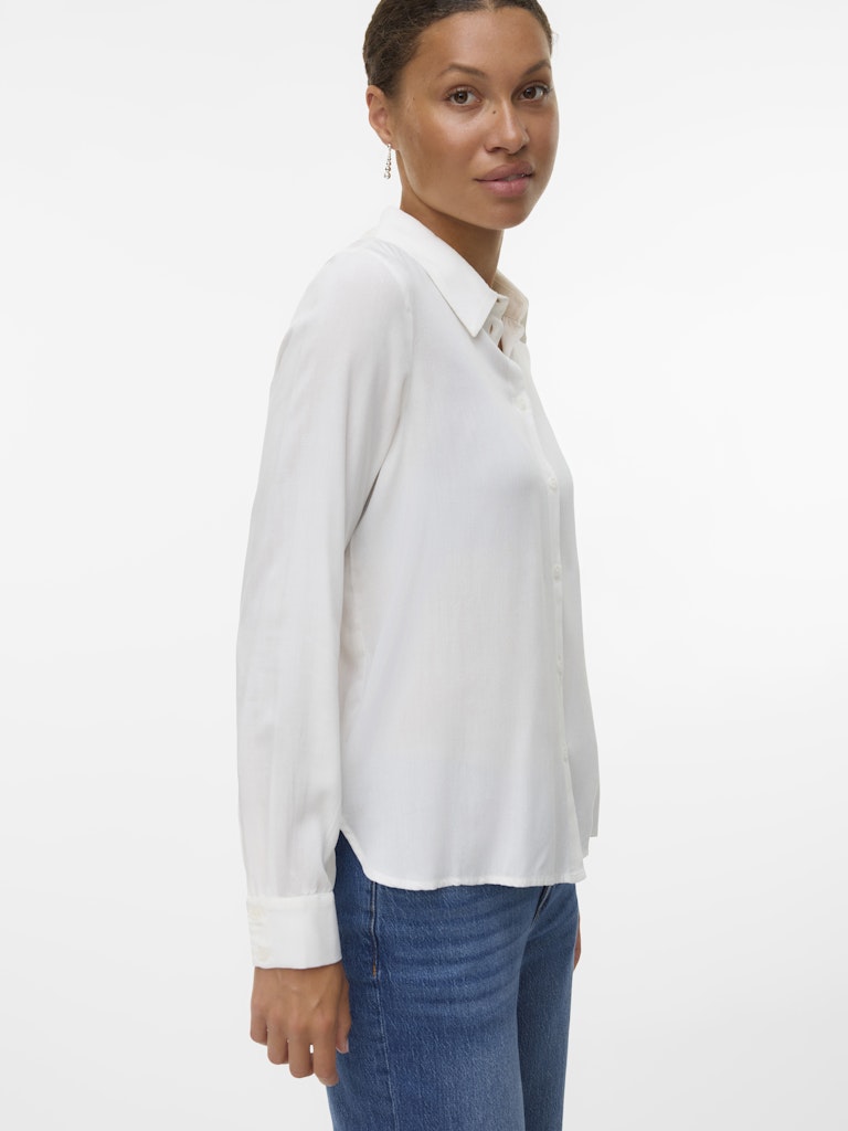 Vmbumpy L/s Basic Shirt Wvn Ga Noos - Off-white