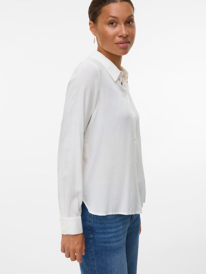 Vmbumpy L/s Basic Shirt Wvn Ga Noos - Off-white