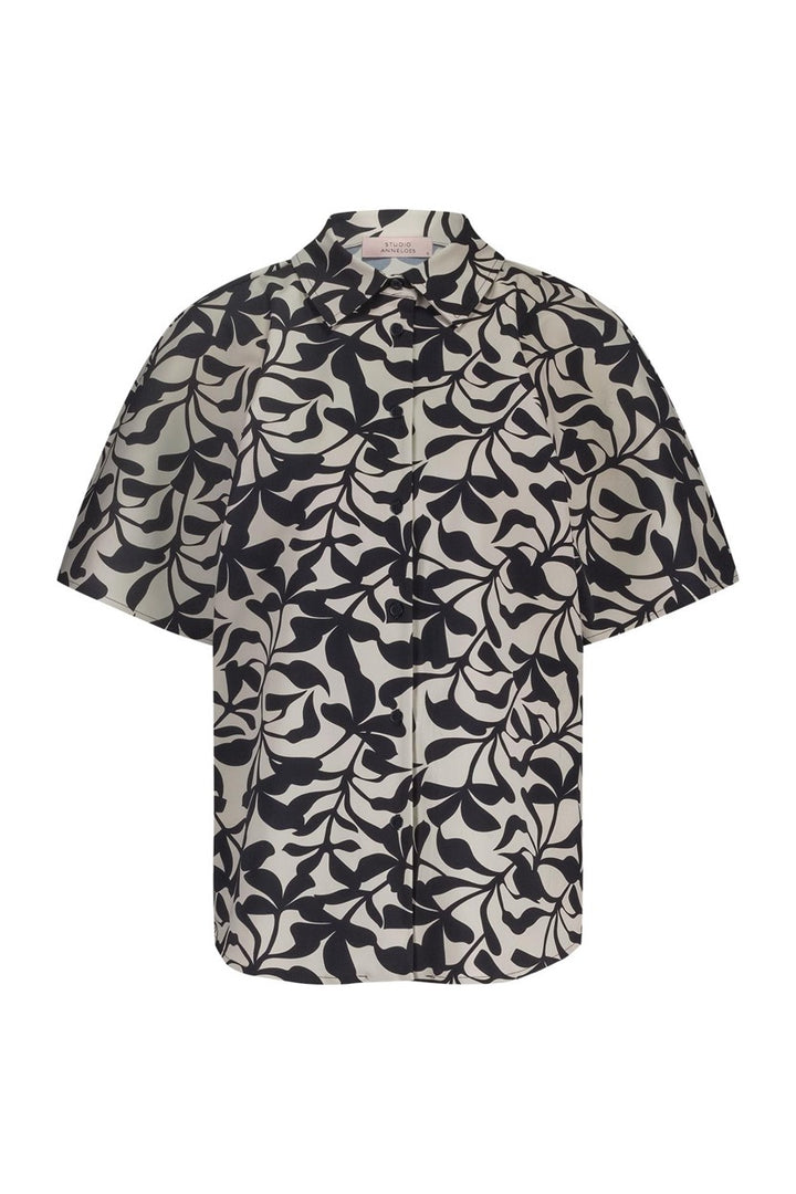 Barb Leafs Blouse - Off-white