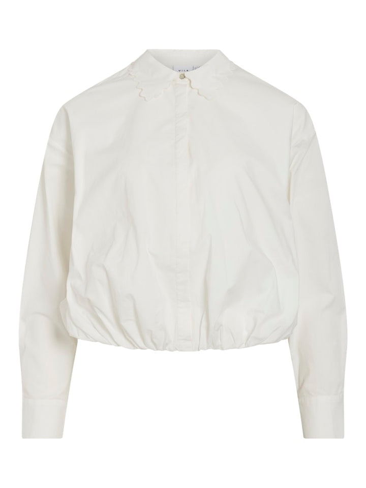 Viwavya L/s Wavy Balloon Shirt - Off-white