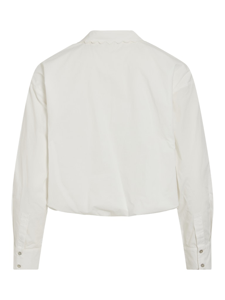Viwavya L/s Wavy Balloon Shirt - Off-white
