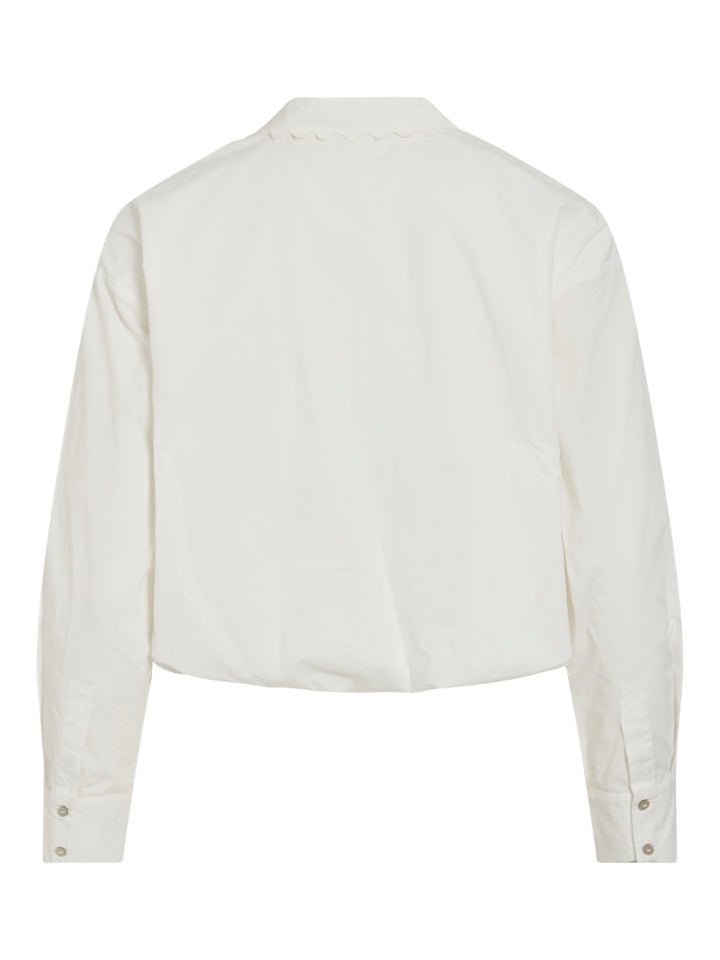 Viwavya L/s Wavy Balloon Shirt - Off-white