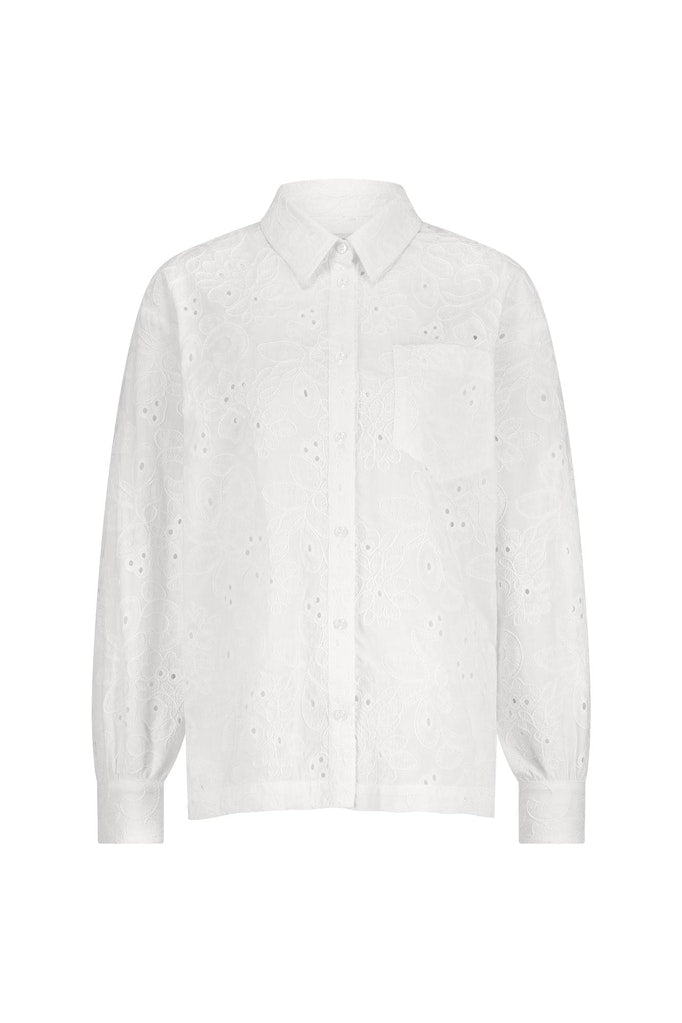 Jitte Broderie Blouse - Off-white