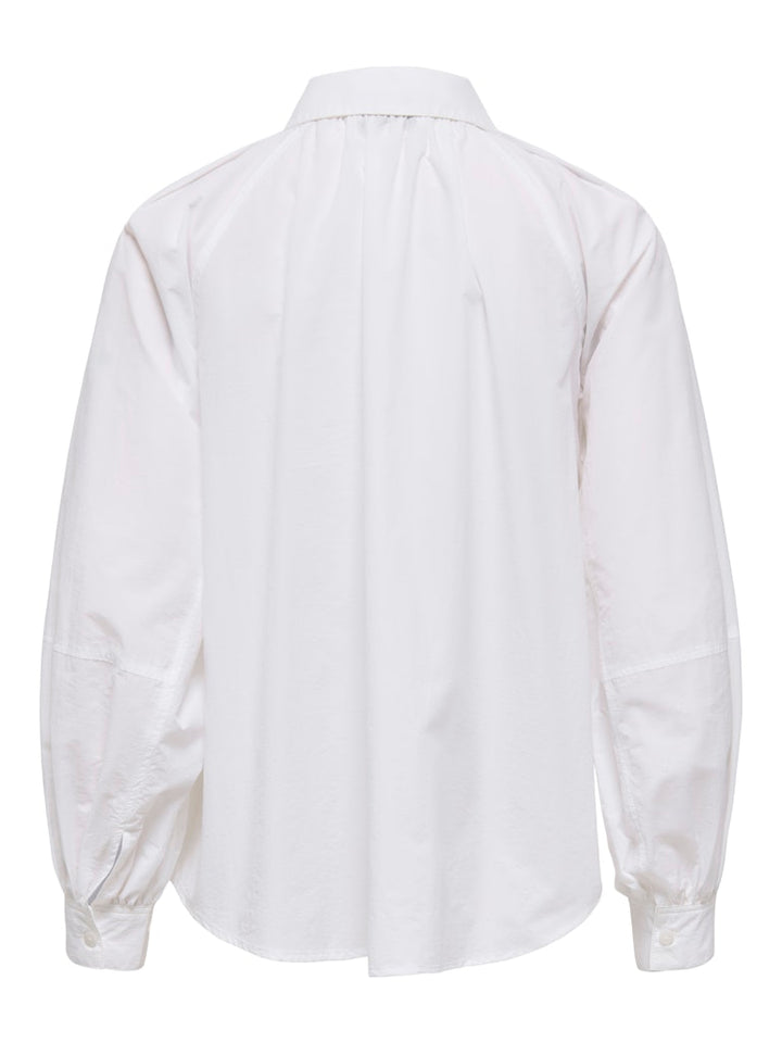 Onlriver Ls Shirt Ox Wvn - Off-white