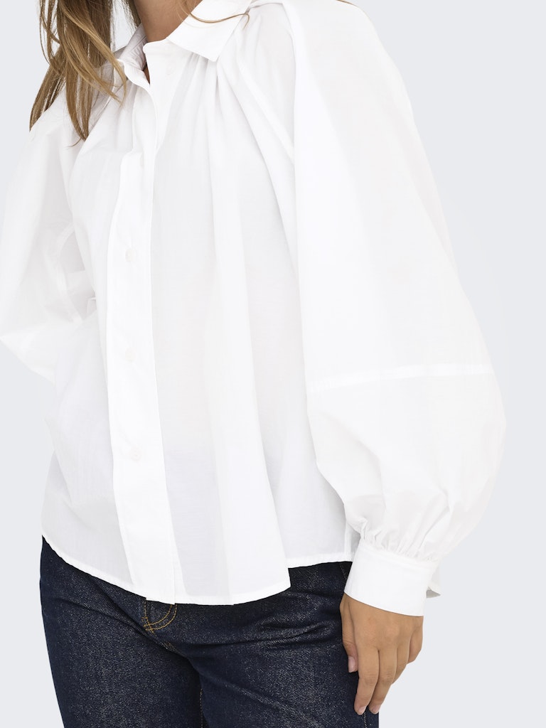 Onlriver Ls Shirt Ox Wvn - Off-white