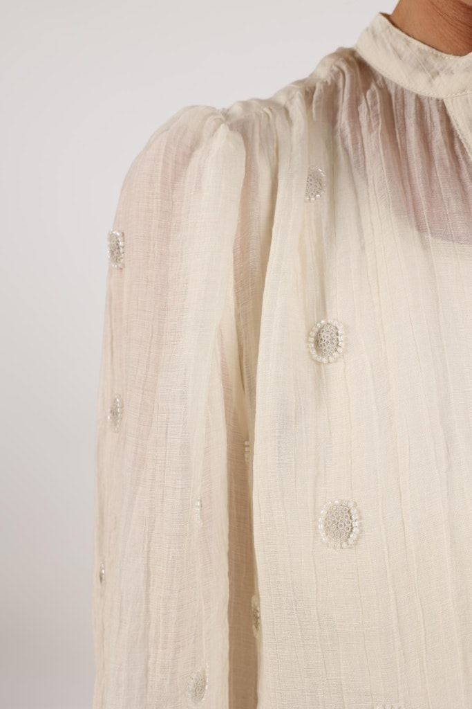 Rosan Blouse Embroidery - Ecru