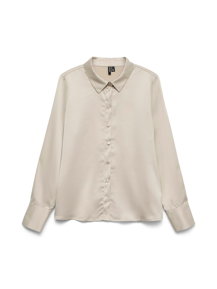 Vmmerle Ls Shirt Wvn Ga Noos - Zand