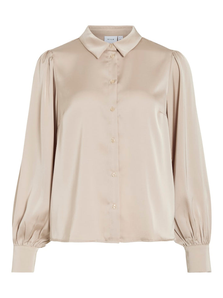Vienna Ravenna L/s Balloon Shirt - Noos - Beige