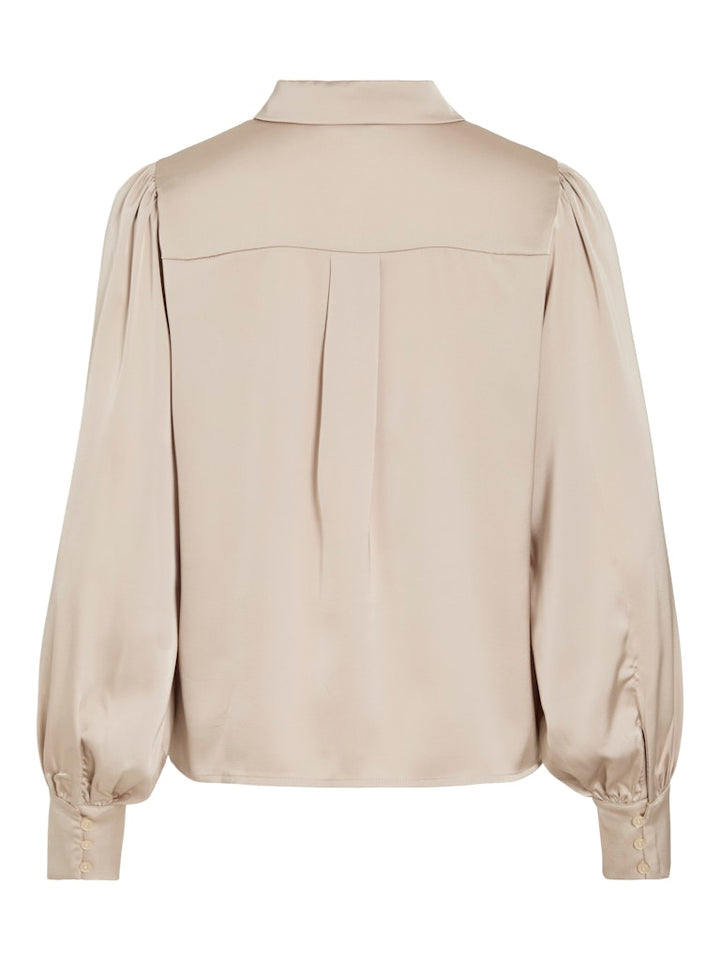 Vienna Ravenna L/s Balloon Shirt - Noos - Beige