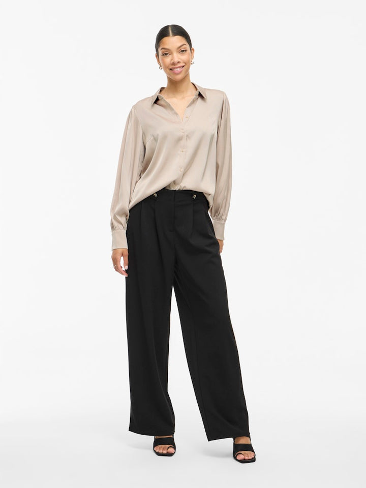 Vienna Ravenna L/s Balloon Shirt - Noos - Beige